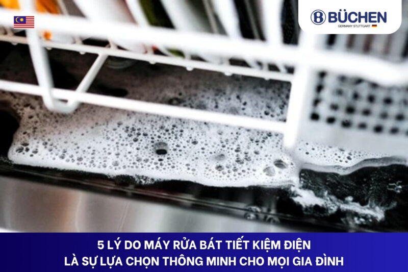 máy rửa bát bị đọng nước