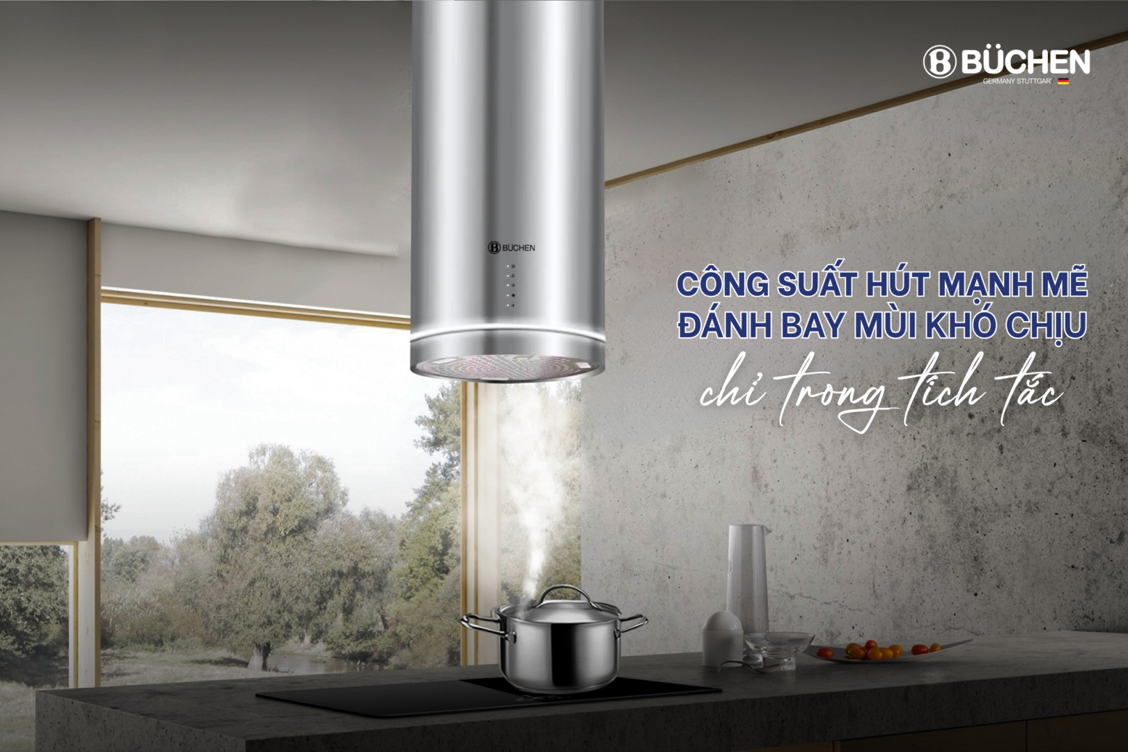 MÁY HÚT MÙI BUCHEN 886IS SMART