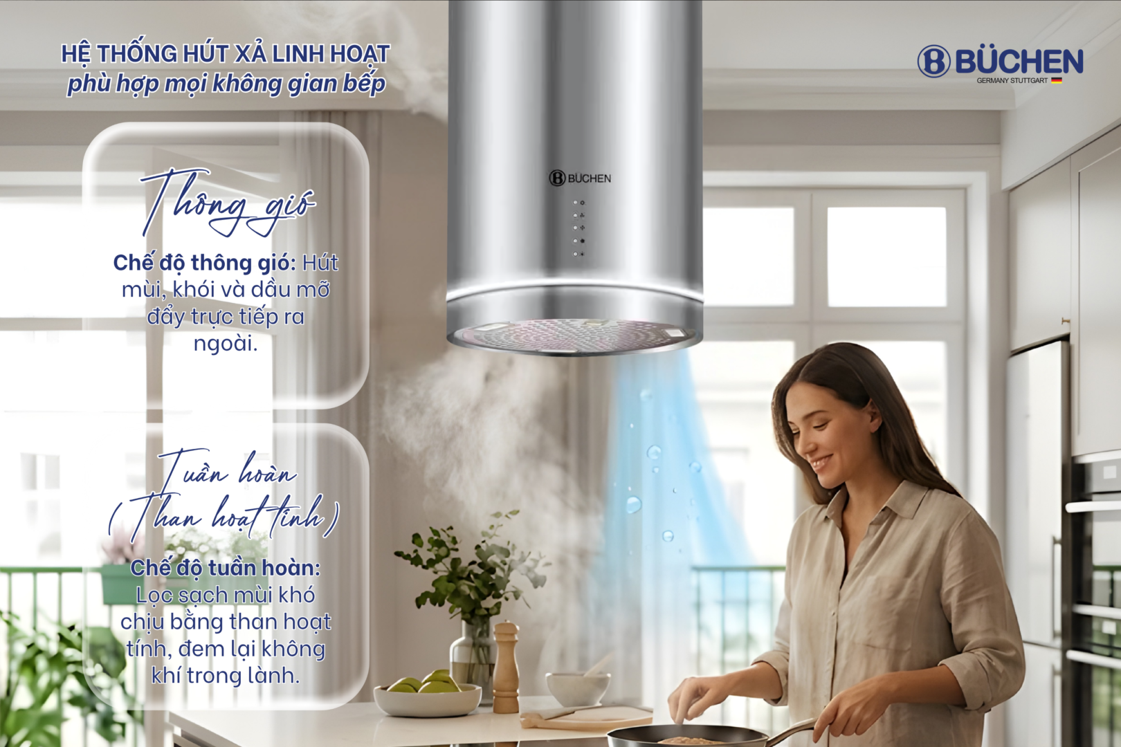 MÁY HÚT MÙI BUCHEN 886IS SMART