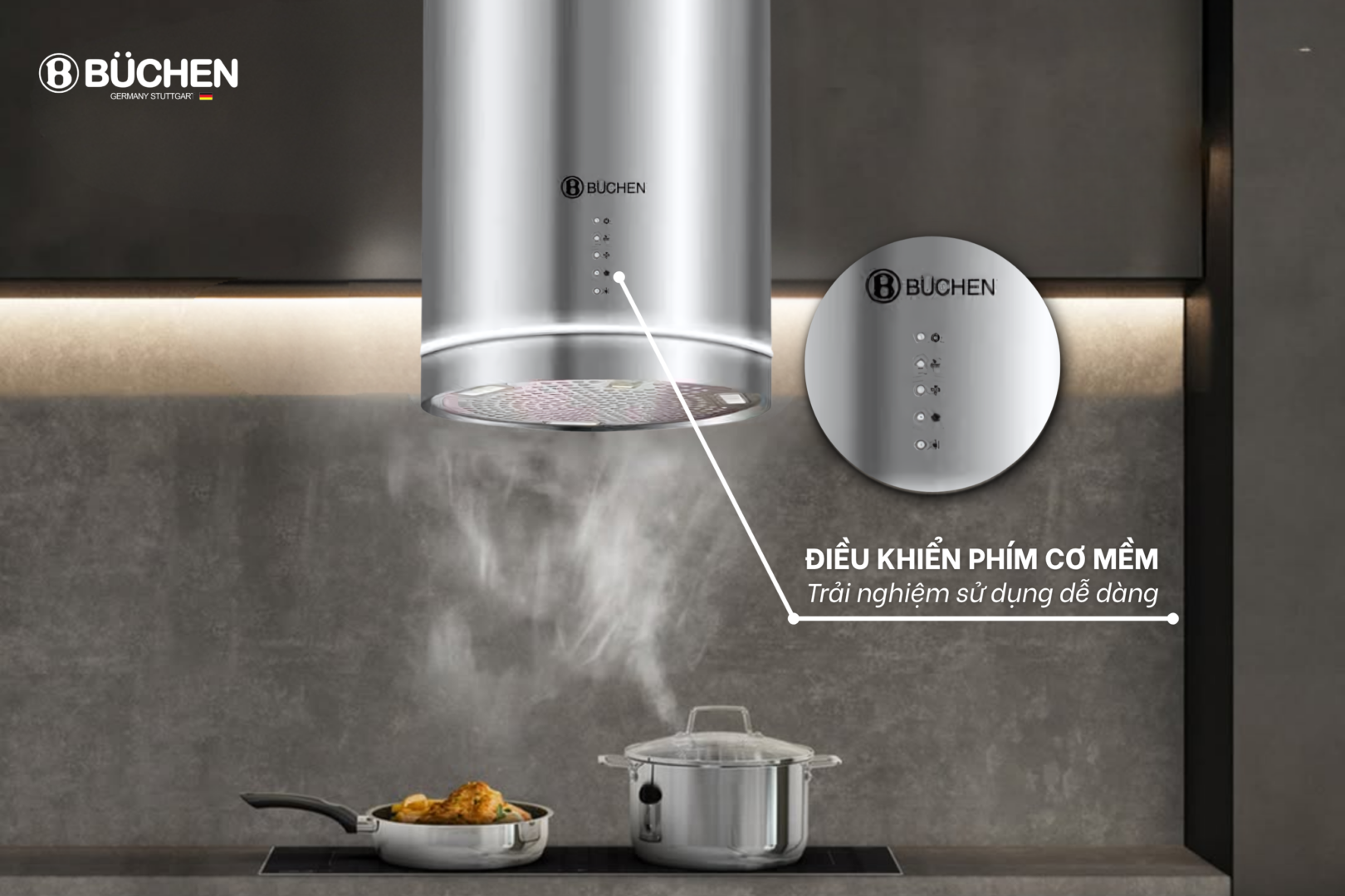 MÁY HÚT MÙI BUCHEN 886IS SMART