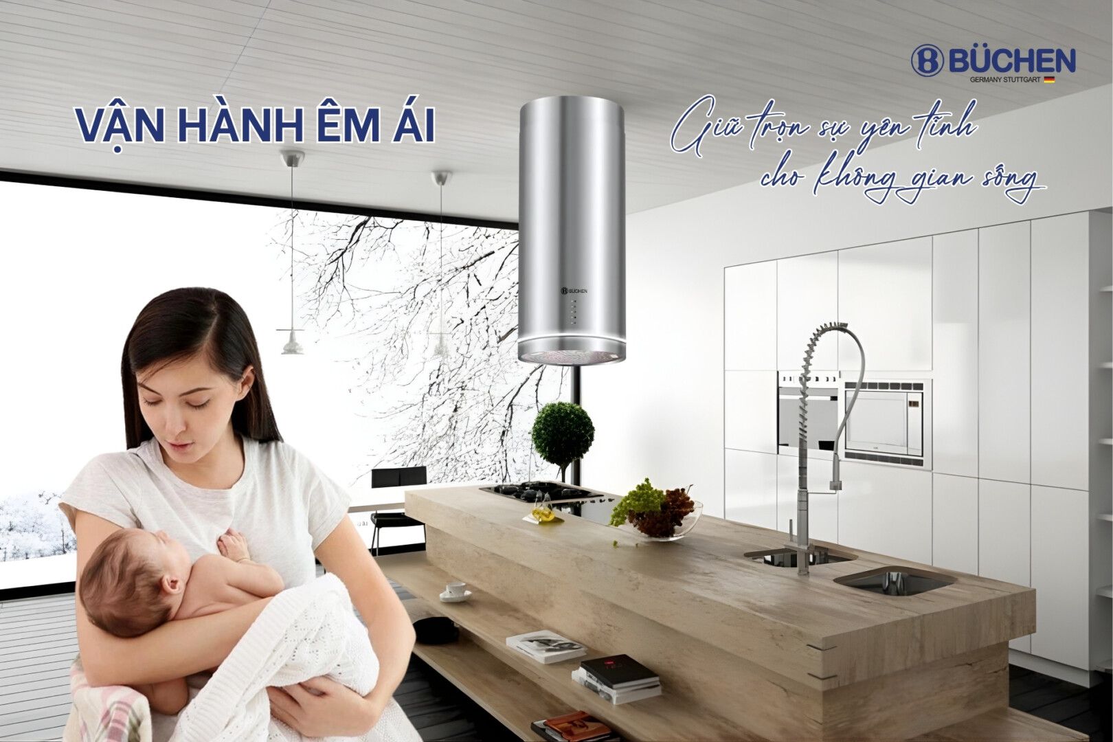 MÁY HÚT MÙI BUCHEN 886IS SMART