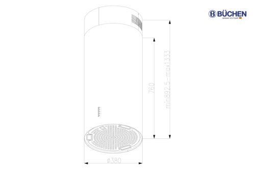 MÁY HÚT MÙI BUCHEN 886IS SMART