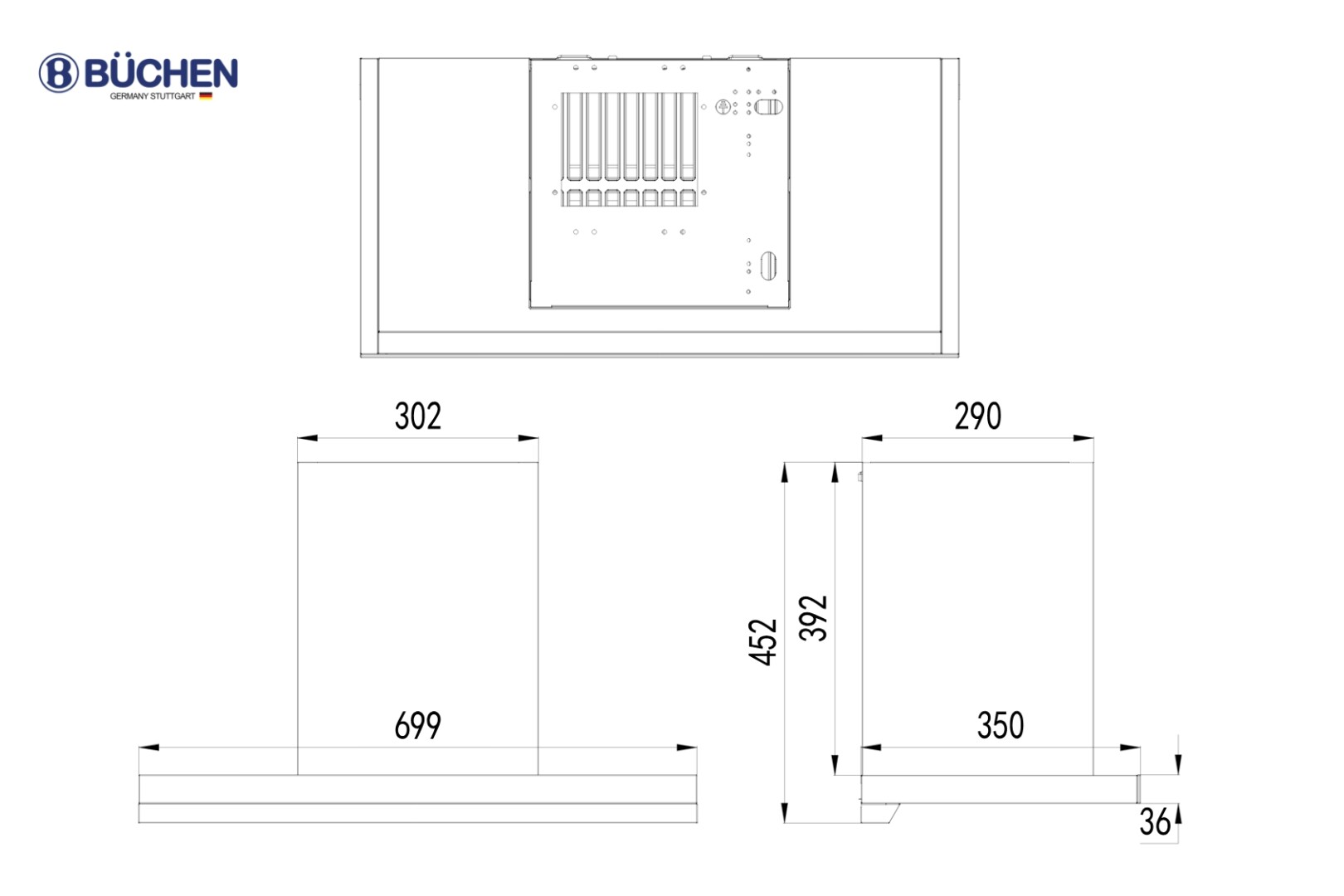 MÁY HÚT MÙI BUCHEN BU35BLDC SMART