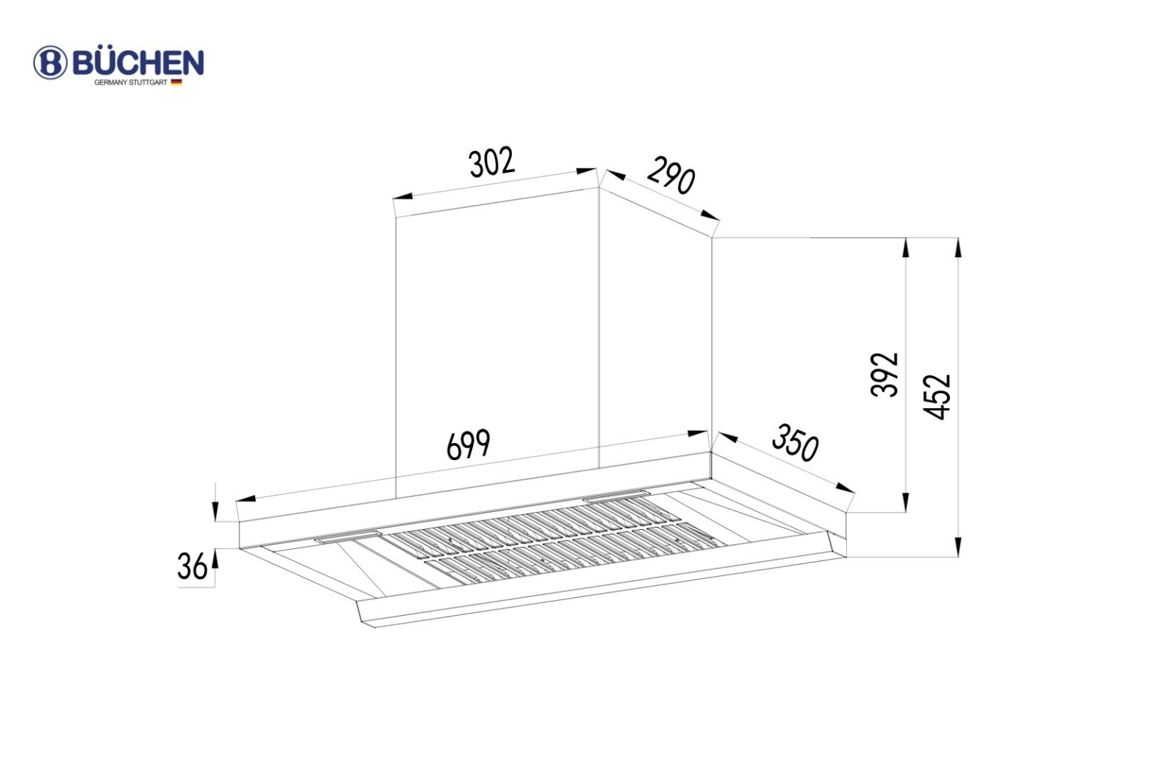 MÁY HÚT MÙI BUCHEN BU35BLDC SMART