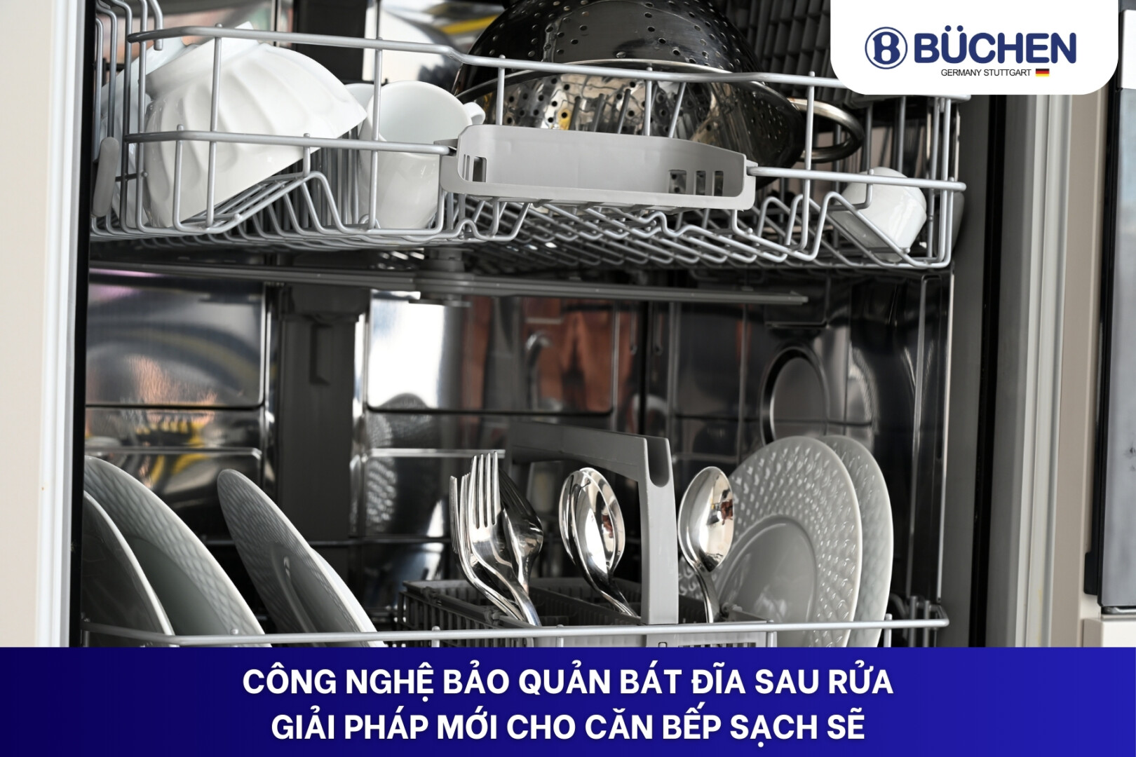 Công nghệ bảo quản bát đĩa sau rửa