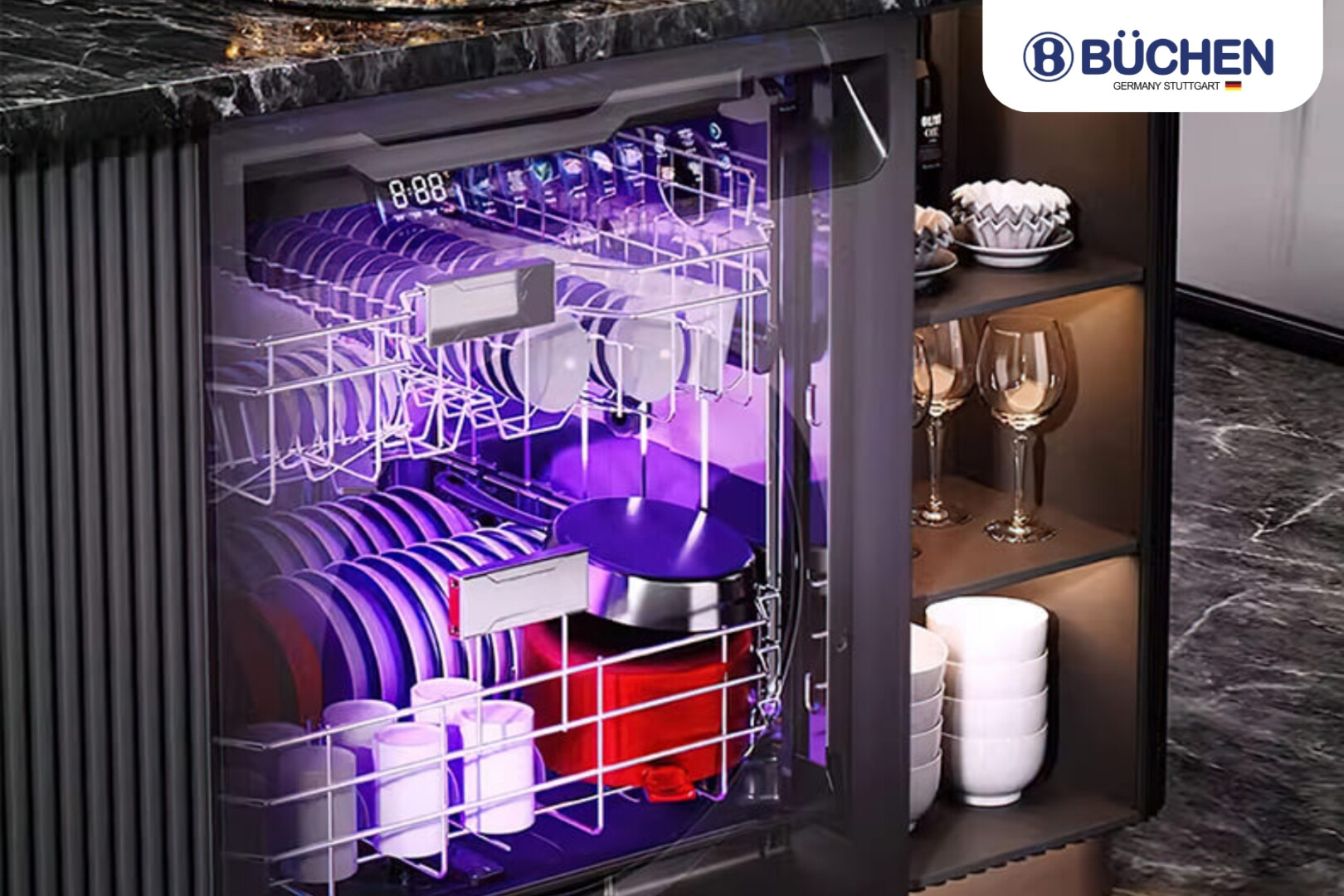 Máy rửa bát sấy bảo quản thông minh