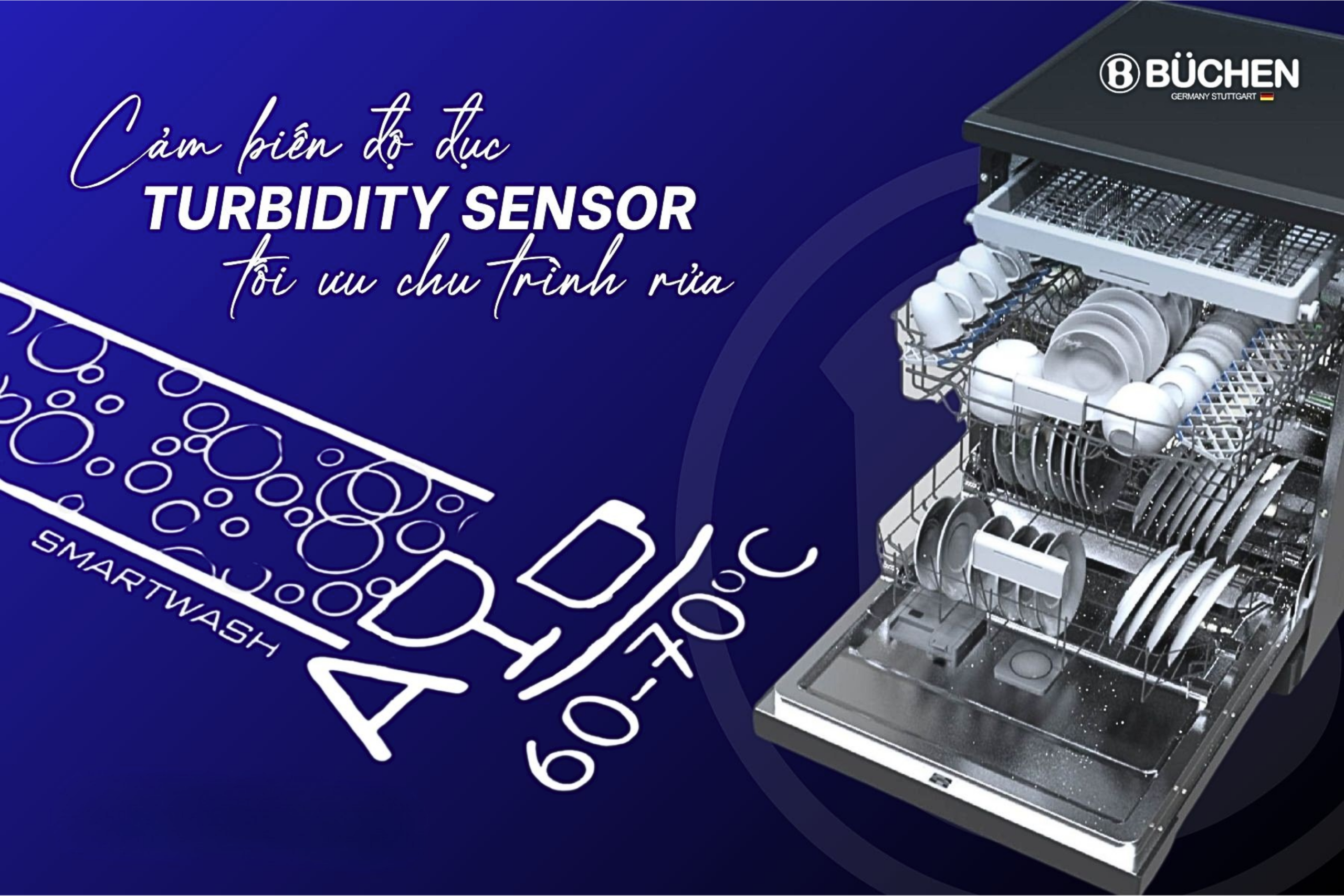 Máy rửa bát Buchen SMS16MKG Serie 6 (2)