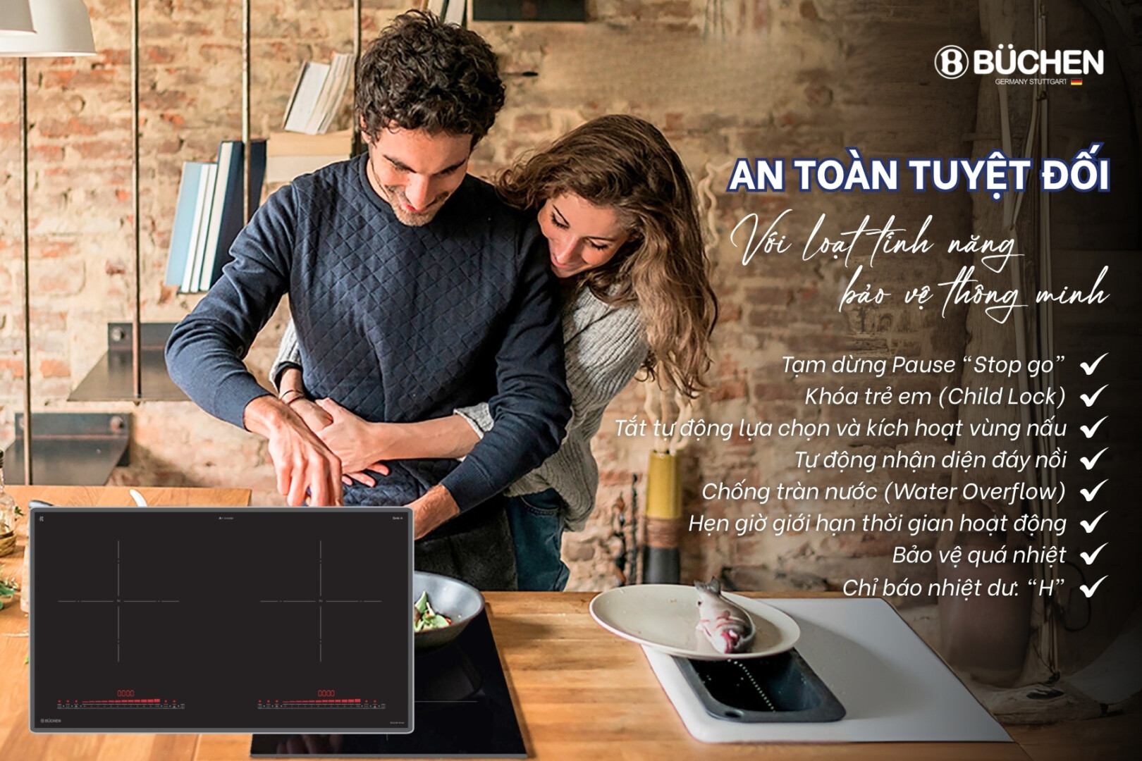 Bếp từ Buchen 338Smart