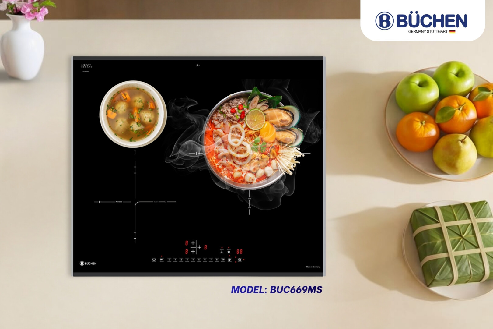 bếp từ Đức có quạt lồng sóc