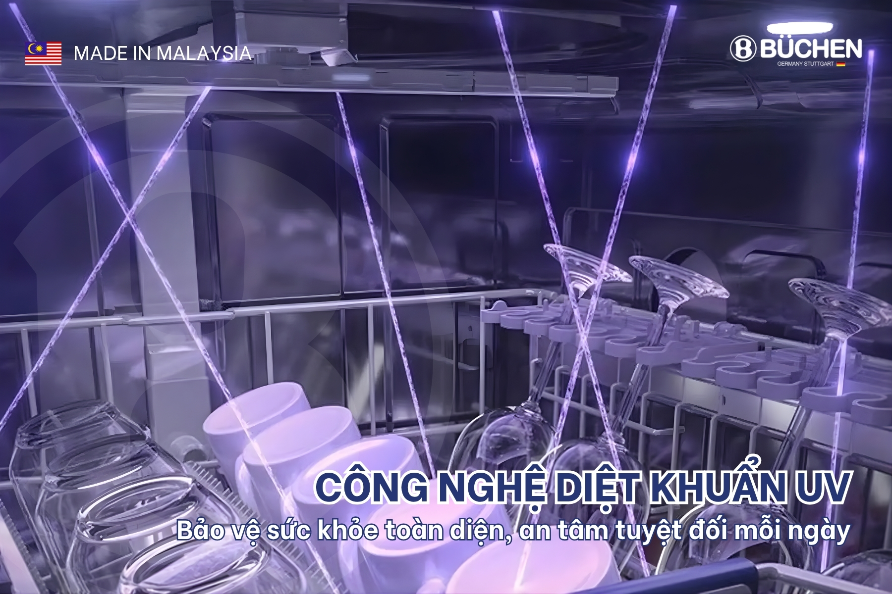 Máy rửa bát Buchen SMS16MKG Serie 6