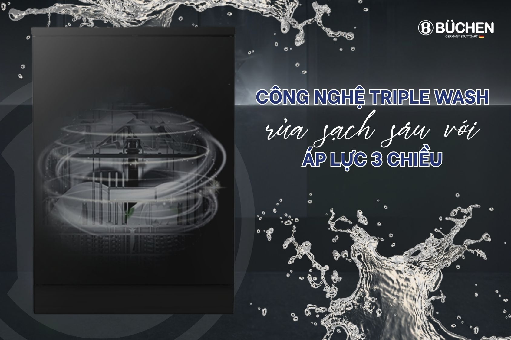 MÁY RỬA BÁT BUCHEN SMS16MKG SERIE 6