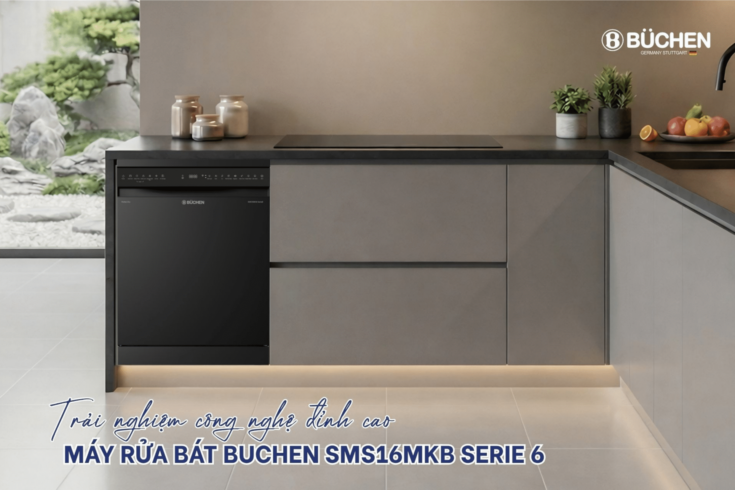 Máy rửa bát Buchen SMS16MKB Serie 6