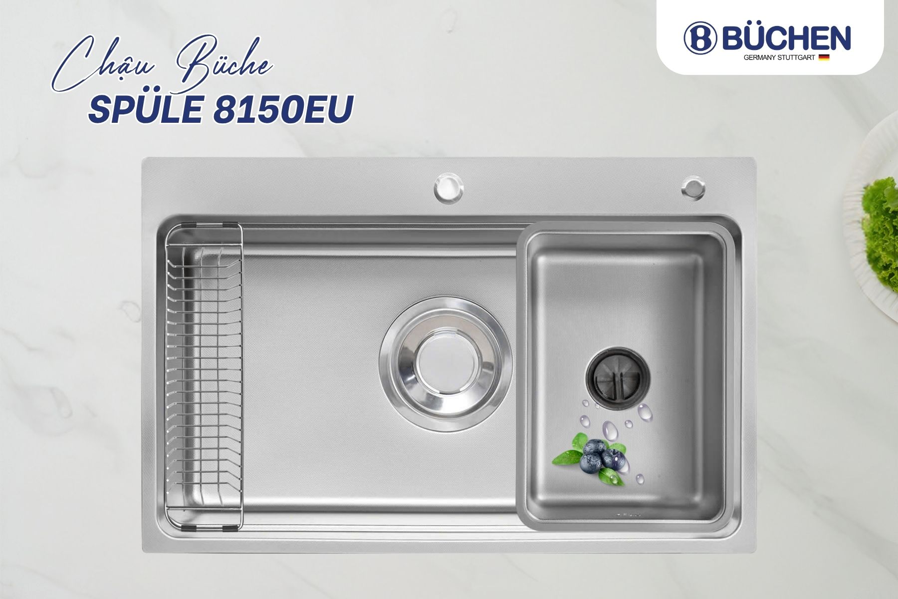 chậu rửa bát chống dầu mỡ