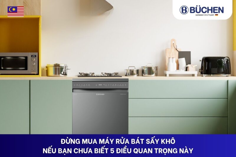 Máy rửa bát sấy khô