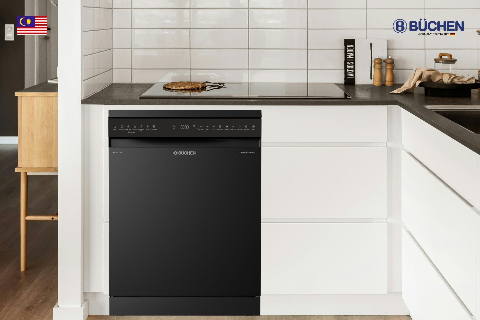 Máy rửa bát Buchen SMS16MKB Serie 6