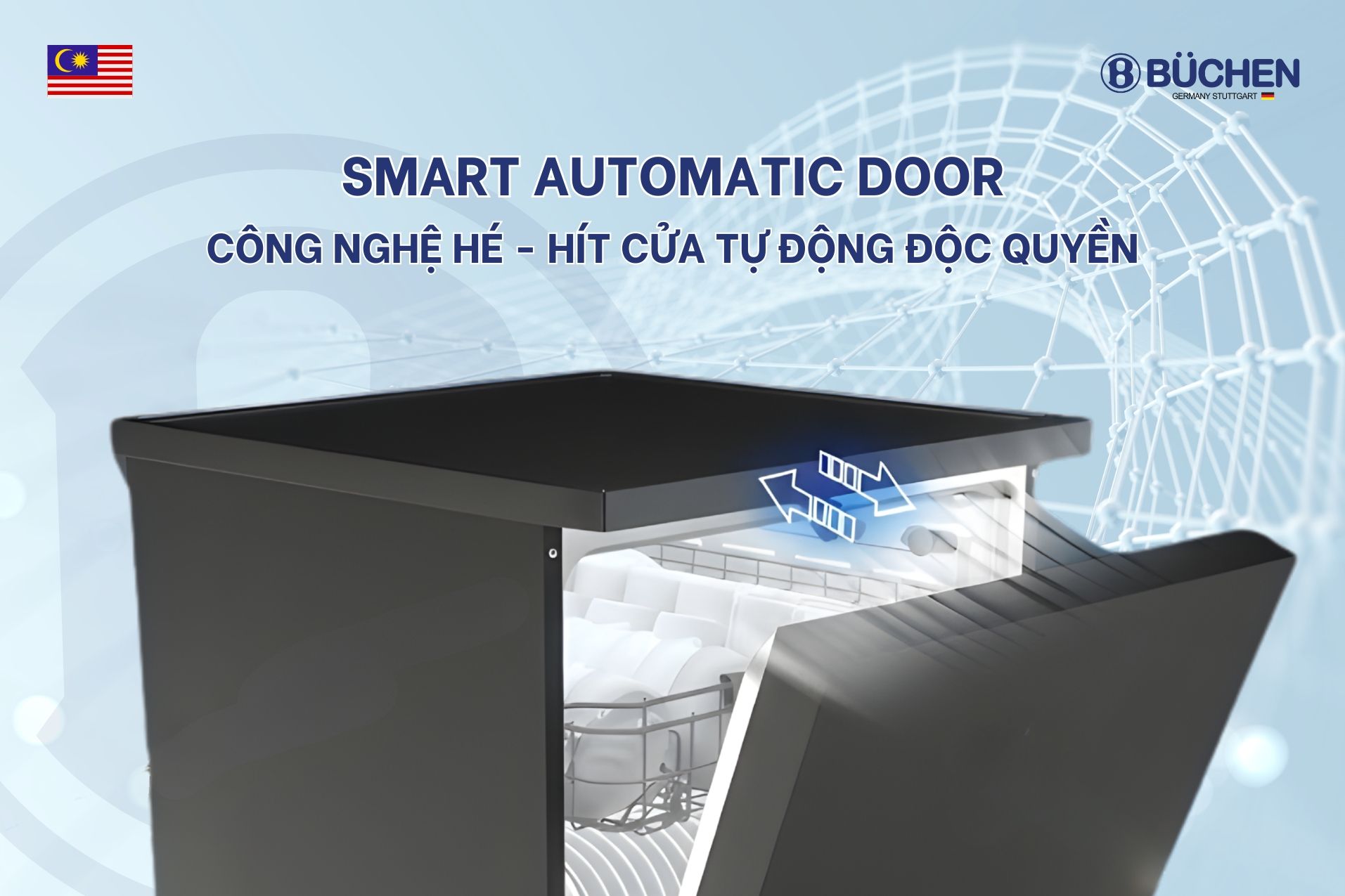 Máy rửa bát Buchen SMS16MKB Serie 6