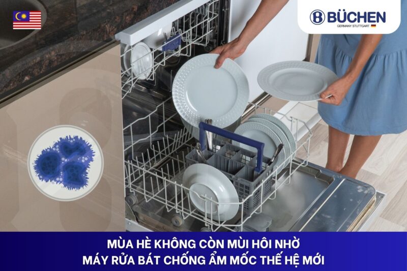 Máy rửa bát chống ẩm mốc