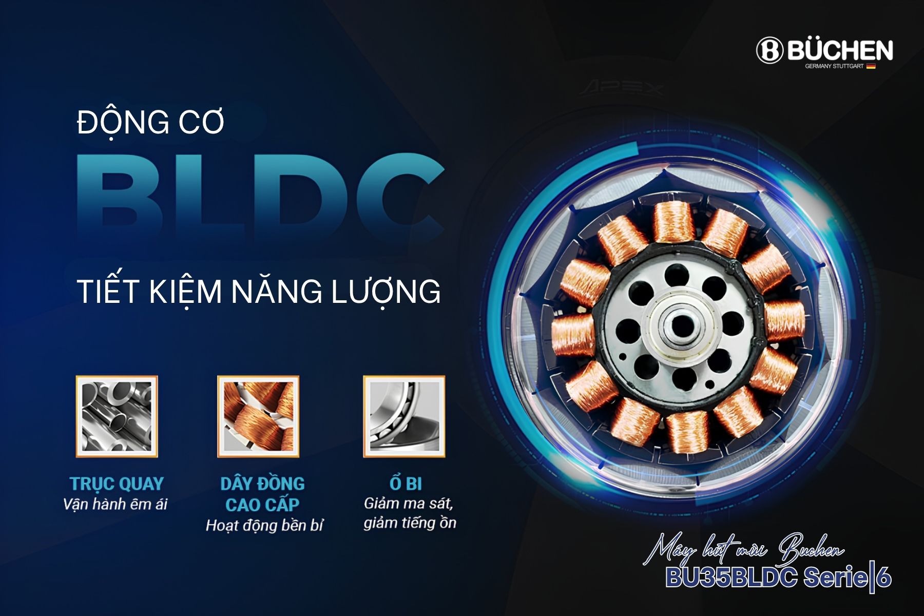 Máy hút mùi Buchen BU35BLDC Serie|6